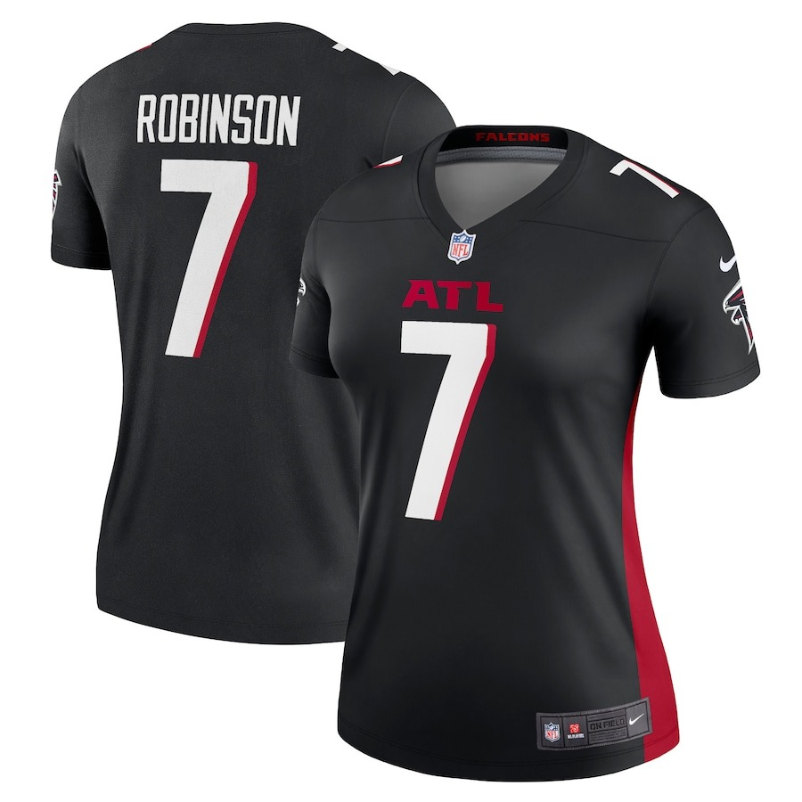 Women's Atlanta Falcons Bijan Robinson Nike Black Legend Player Performance Top - Puhuasuan