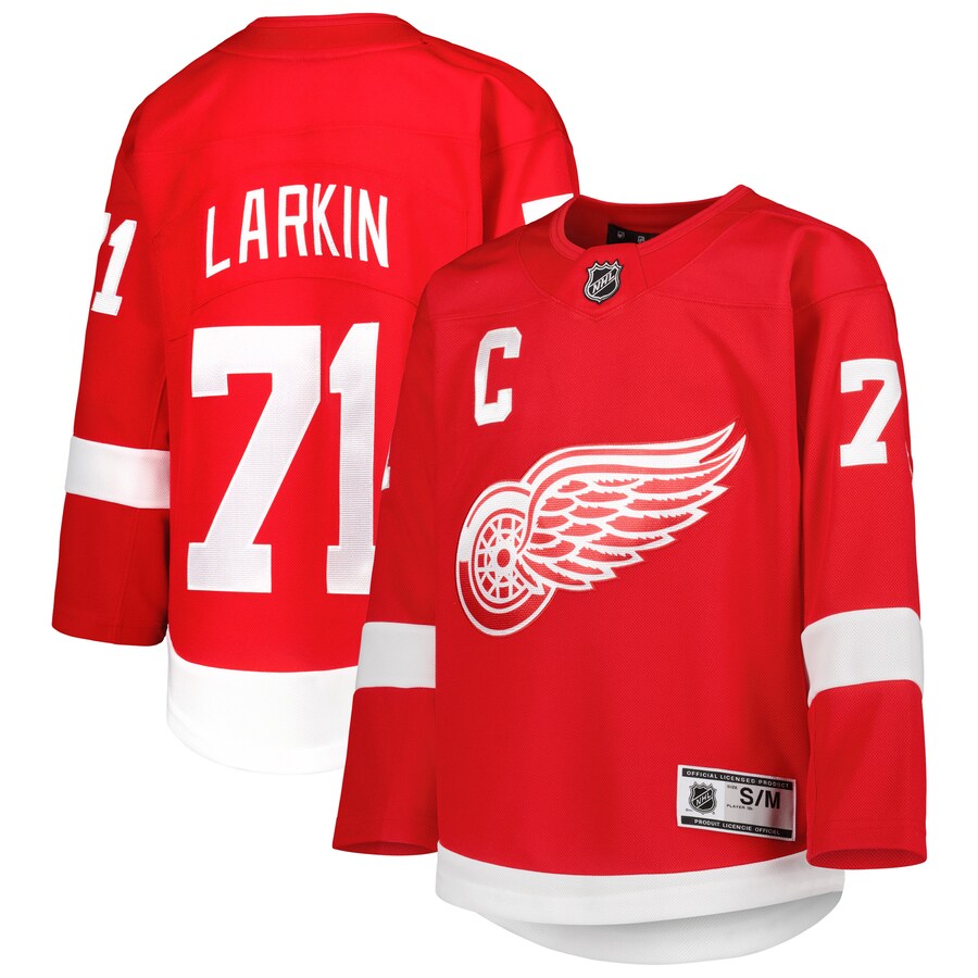 Youth Detroit Red Wings Dylan Larkin Red Home Premier Player Jersey - Puhuasuan