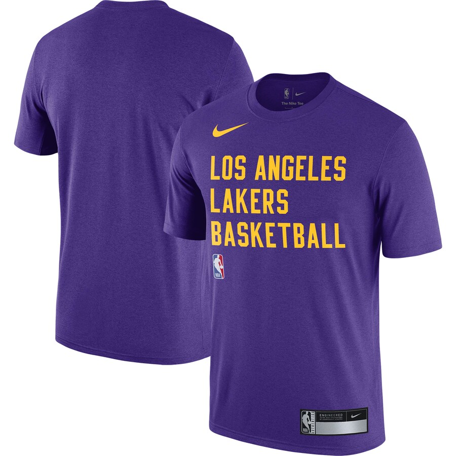 Men's Los Angeles Lakers Nike Purple 2023/24 Sideline Legend Performance Practice T-Shirt - Puhuasuan