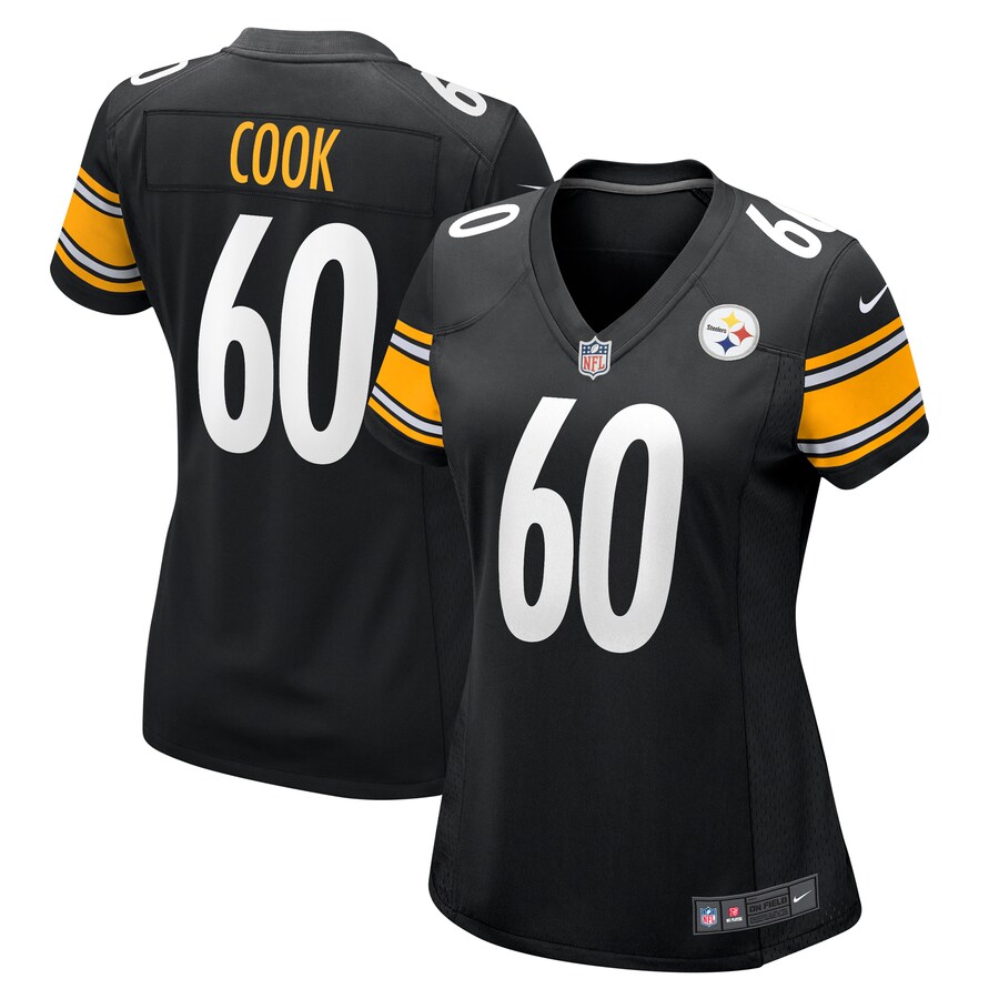 Women's Pittsburgh Steelers Dylan Cook Nike  Black  Game Jersey - Puhuasuan