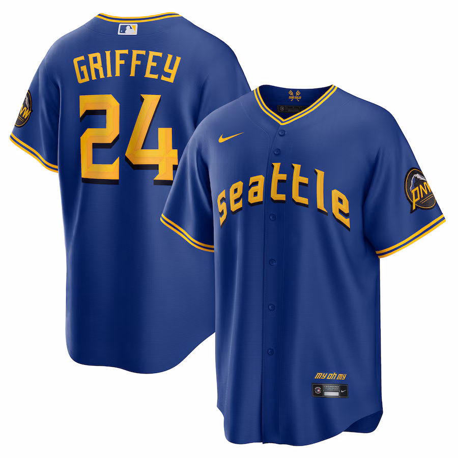Men's Seattle Mariners Ken Griffey Jr. Nike Royal City Connect Replica Player Jersey - Puhuasuan