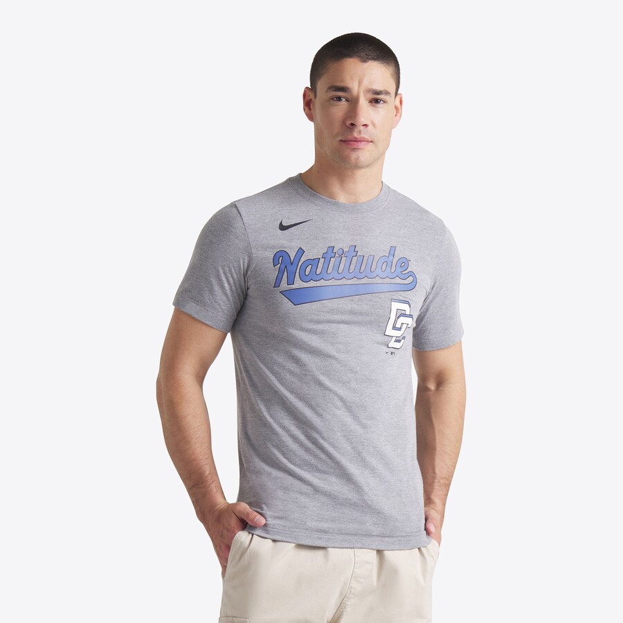 Men's Washington Nationals Nike Heather Charcoal 2025 City Connect Tri-Blend T-Shirt - Puhuasuan