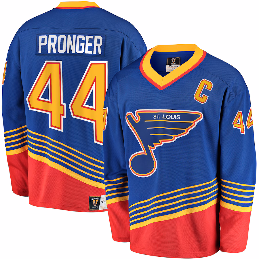 Men's St. Louis Blues Chris Pronger Fanatics Blue Breakaway Retired Player Jersey - Puhuasuan