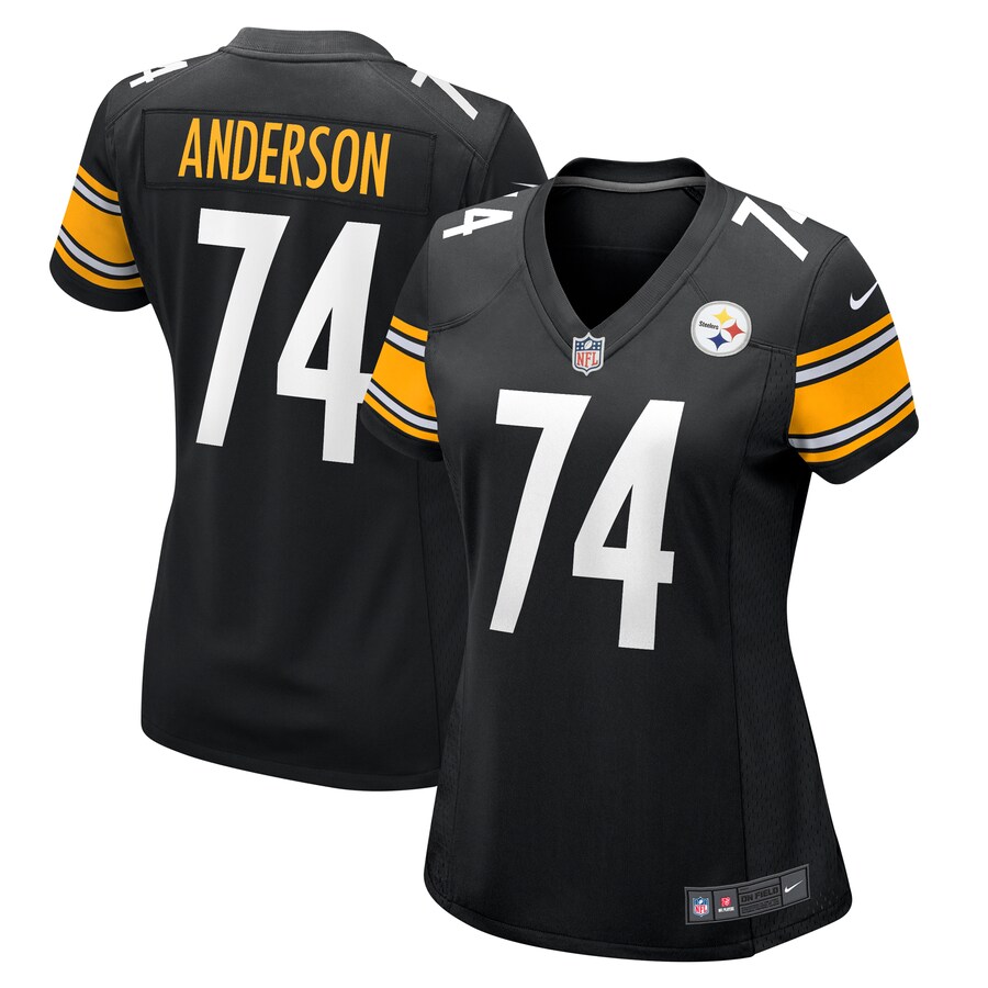 Women's Pittsburgh Steelers Spencer Anderson Nike  Black  Game Jersey - Puhuasuan
