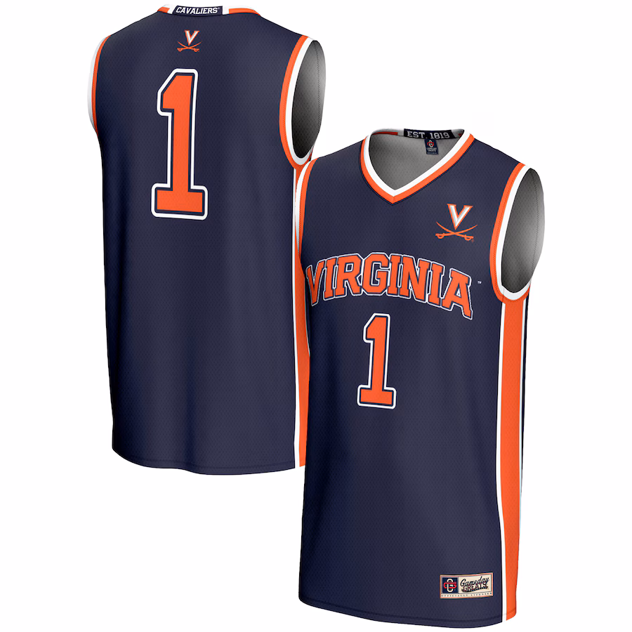 Unisex GameDay Greats #1 Navy Virginia Cavaliers Lightweight Basketball Jersey - Puhuasuan