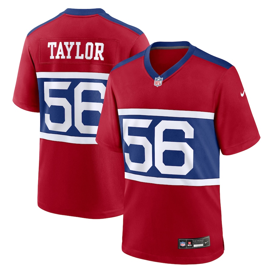 Men's New York Giants Lawrence Taylor Nike Century Red Alternate Retired Player Game Jersey - Puhuasuan