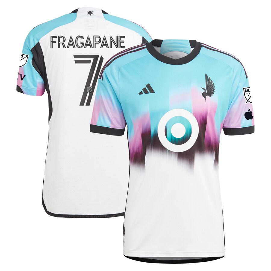 Men's Minnesota United FC Franco Fragapane adidas White 2023 The Northern Lights Kit Authentic Jersey - Puhuasuan