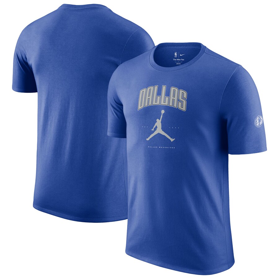 Unisex Dallas Mavericks Jordan Brand Blue Essential Cities T-Shirt - Puhuasuan