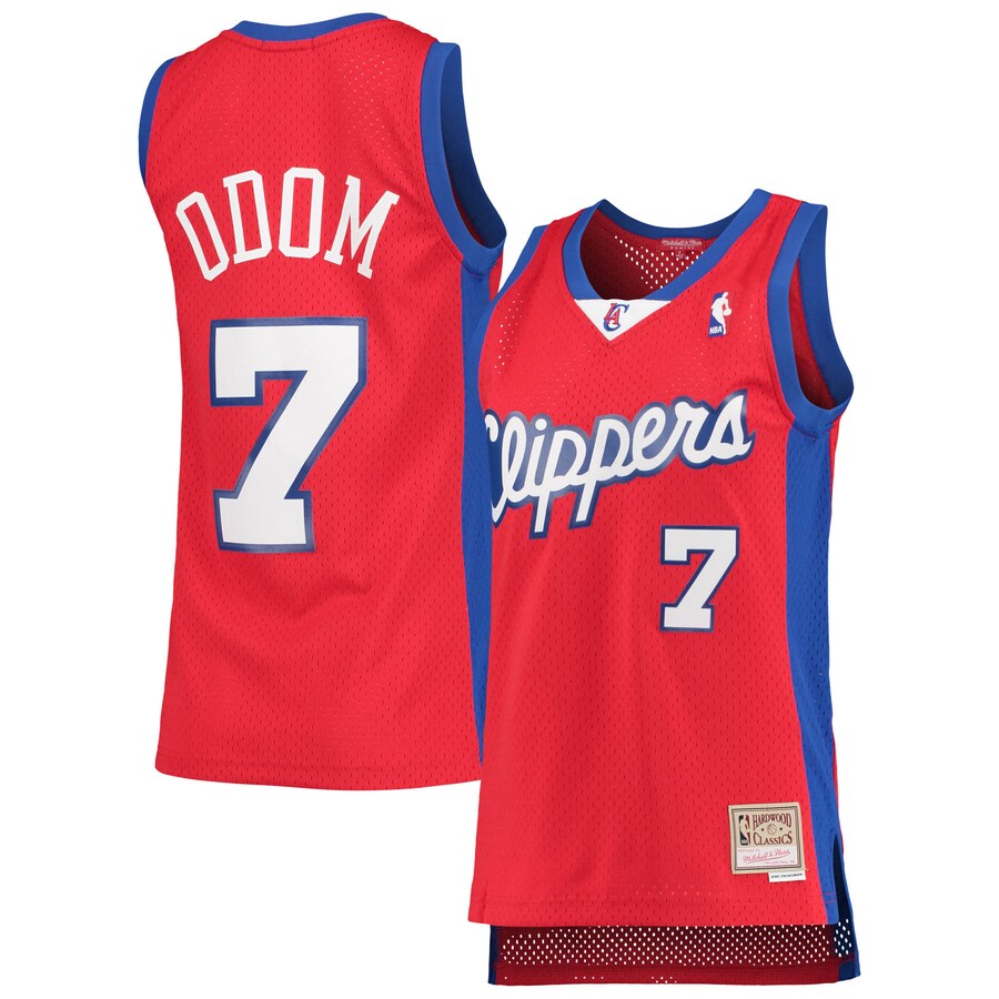 Women's LA Clippers Lamar Odom Mitchell & Ness Red 2000/01 Hardwood Classics Swingman Jersey - Puhuasuan