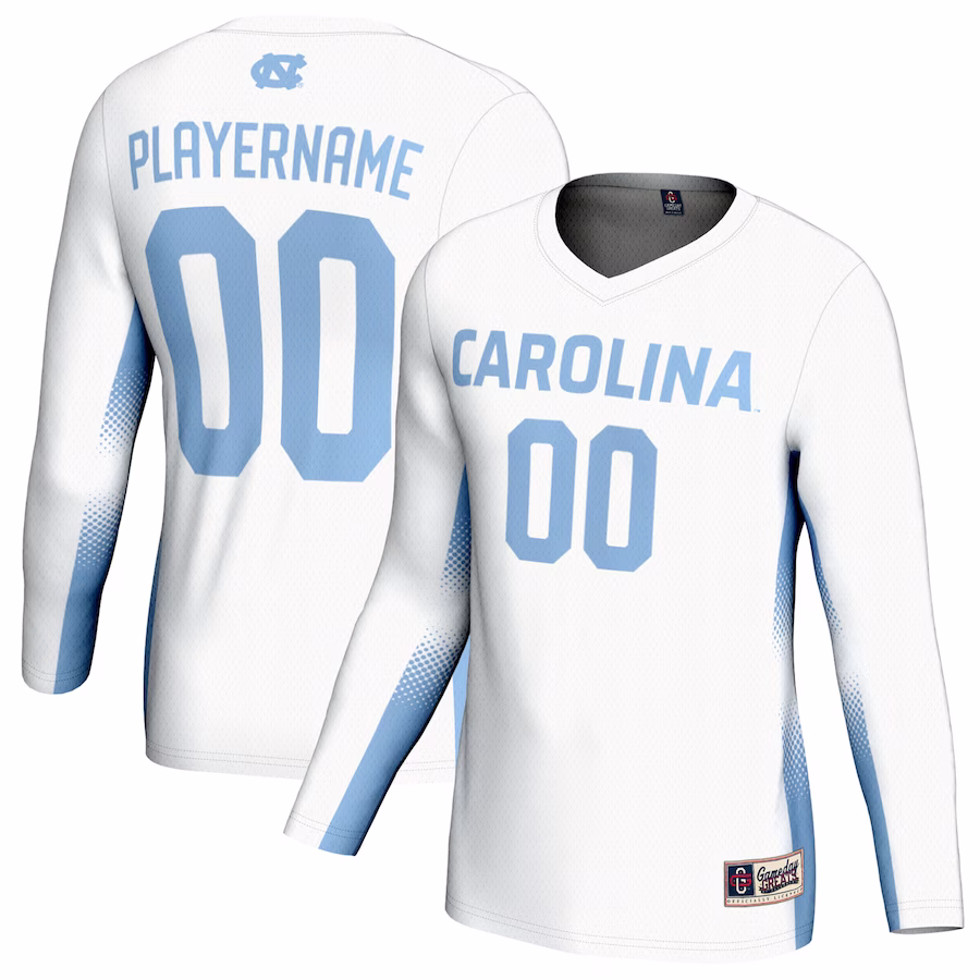 North Carolina Tar Heels GameDay Greats Youth NIL Pick-A-Player Lightweight Women's Volleyball Jersey - White - Puhuasuan