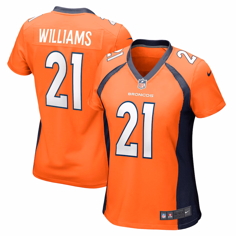 Women's Denver Broncos K'Waun Williams Nike Orange Game Jersey - Puhuasuan
