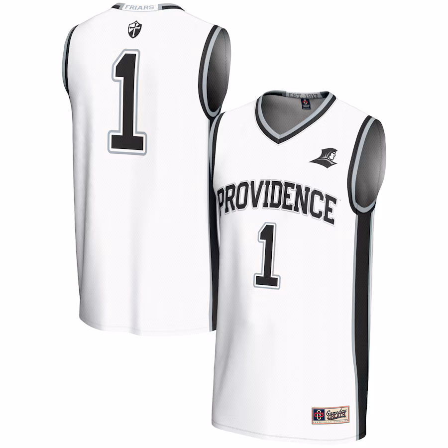 Youth GameDay Greats #1 White Providence Friars Lightweight Basketball Jersey - Puhuasuan