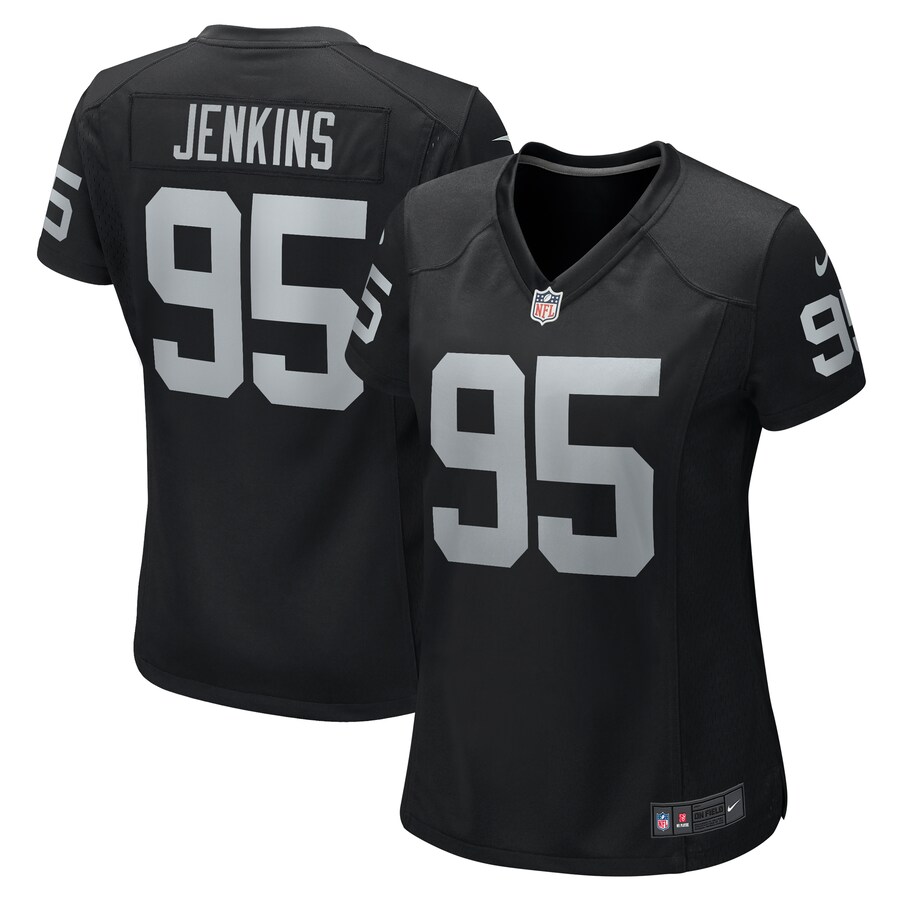 Women's Las Vegas Raiders John Jenkins Nike Black Game Jersey - Puhuasuan