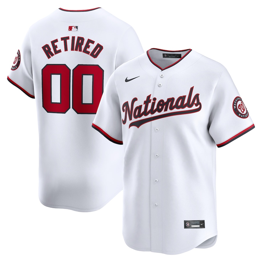 Men's Washington Nationals Nike White Home Limited Pick-A-Player Retired Roster Jersey - Puhuasuan
