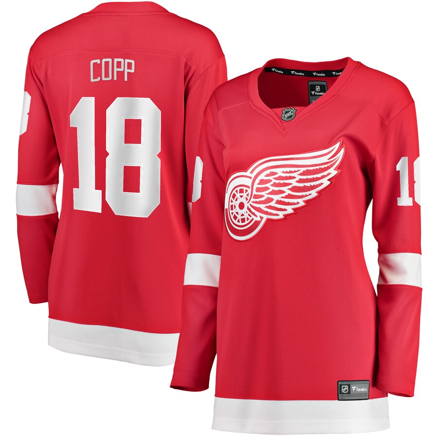 Women's Detroit Red Wings Andrew Copp Fanatics Branded Red Home Breakaway Player Jersey - Puhuasuan