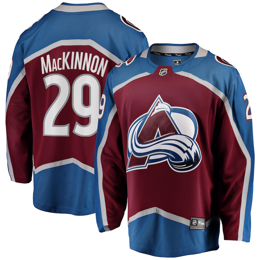 Men's Colorado Avalanche Nathan MacKinnon Fanatics Branded Burgundy Breakaway Player Jersey - Puhuasuan