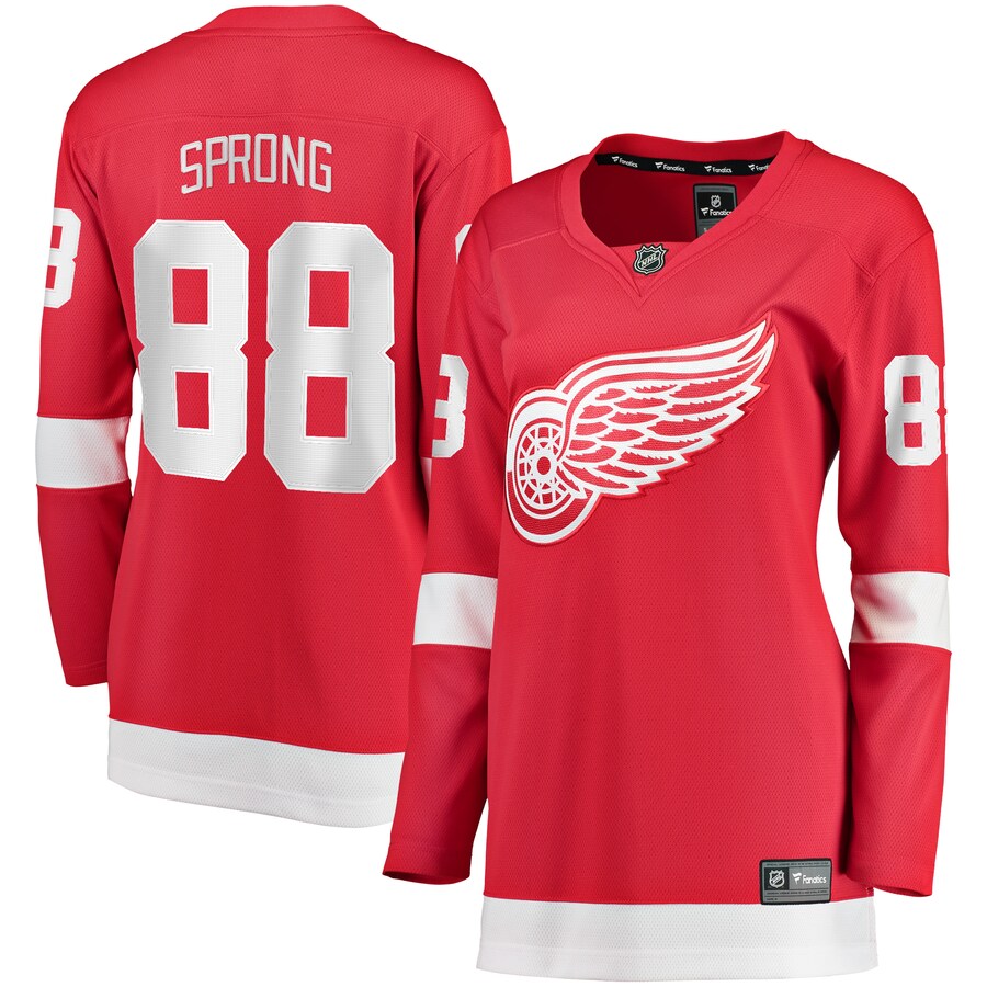 Women's Detroit Red Wings Daniel Sprong Fanatics Branded Red Home Breakaway Player Jersey - Puhuasuan