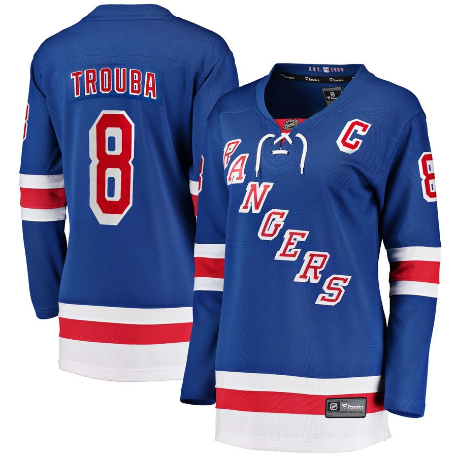 Women's New York Rangers Jacob Trouba Fanatics Branded Blue Home Breakaway Player Jersey - Puhuasuan