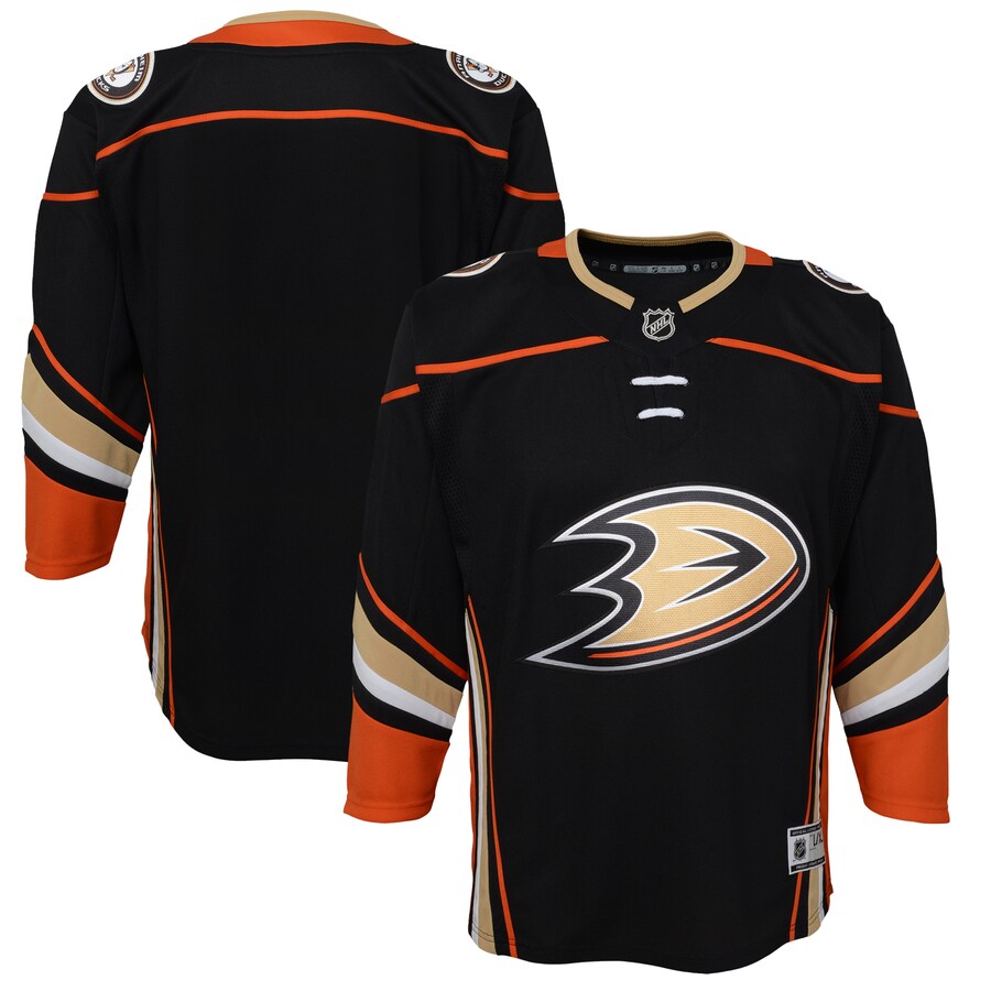 Youth Anaheim Ducks Black Home Premier Jersey - Puhuasuan
