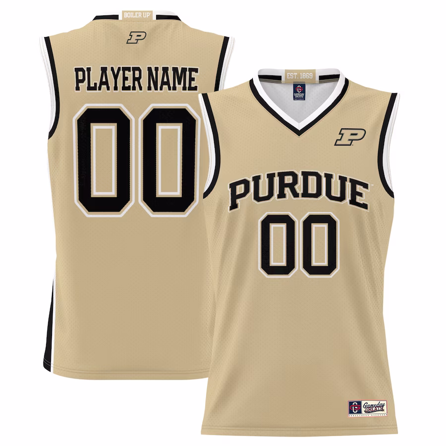 Purdue Boilermakers GameDay Greats Youth NIL Pick-A-Player Lightweight Basketball Jersey - Gold - Puhuasuan