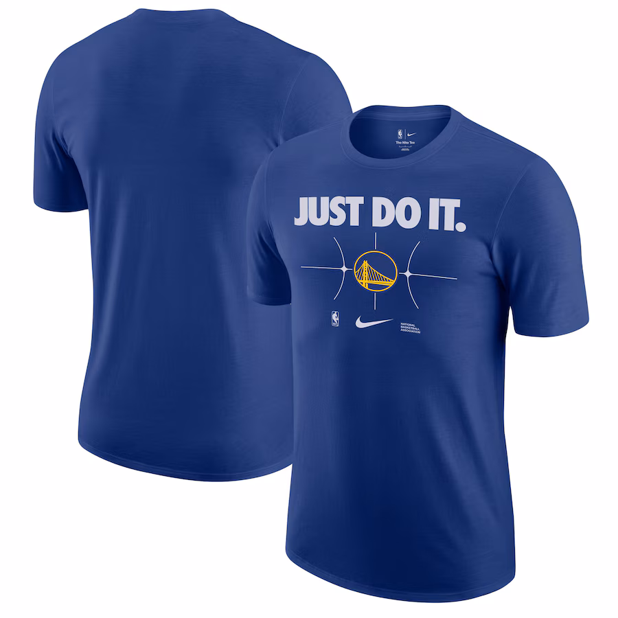 Men's Golden State Warriors Nike Royal Just Do It T-Shirt - Puhuasuan