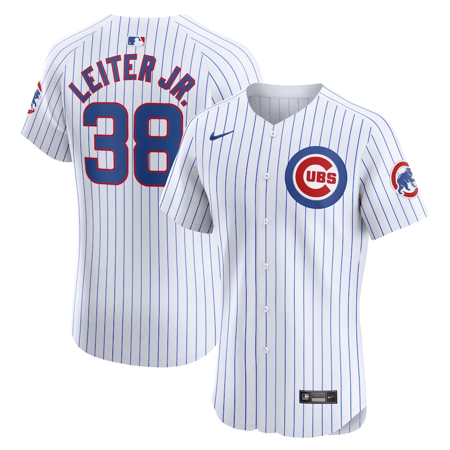 Men's Chicago Cubs Mark Leiter Jr. Nike White Home Elite Player Jersey - Puhuasuan