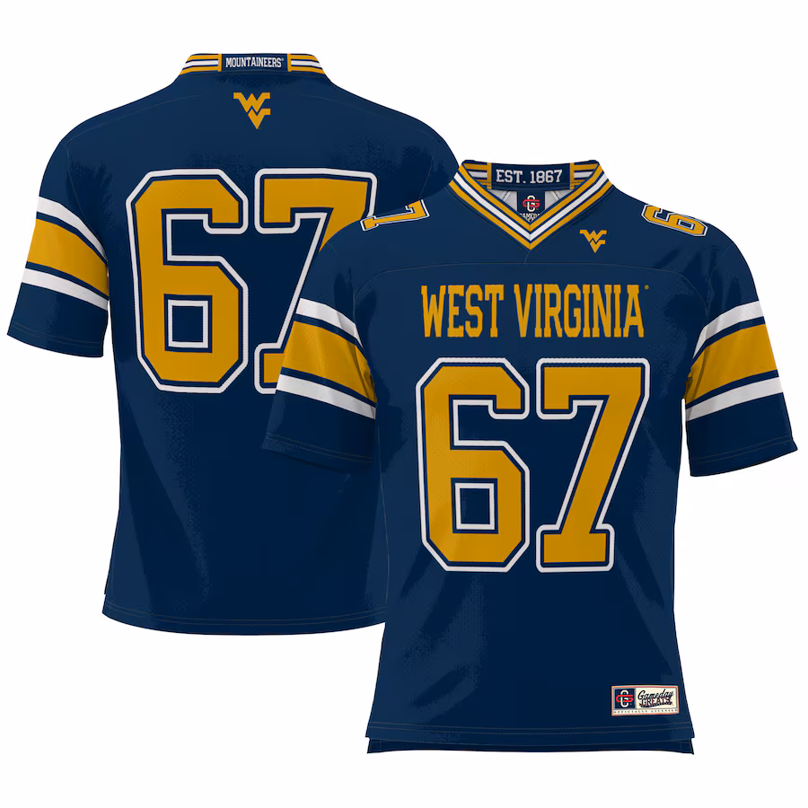 #1 West Virginia Mountaineers GameDay Greats Football Jersey - Cardinal - Puhuasuan