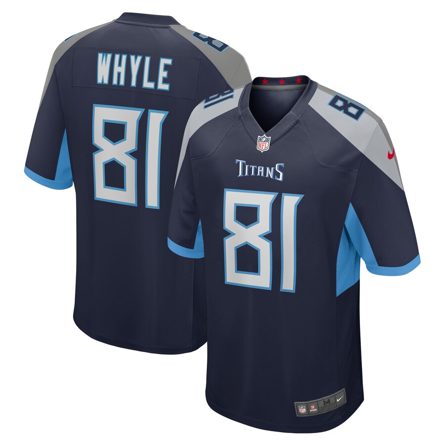 Men's Tennessee Titans Josh Whyle Nike  Navy Team Game Jersey - Puhuasuan