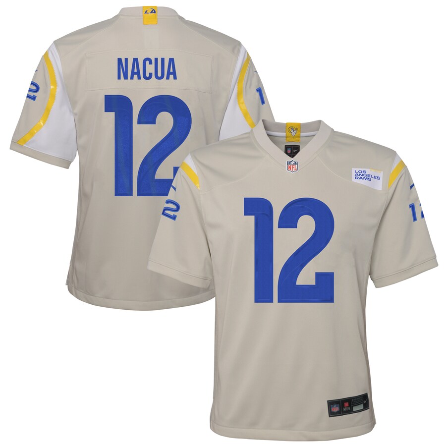 Youth Los Angeles Rams Puka Nacua Nike Bone Game Player Jersey - Puhuasuan