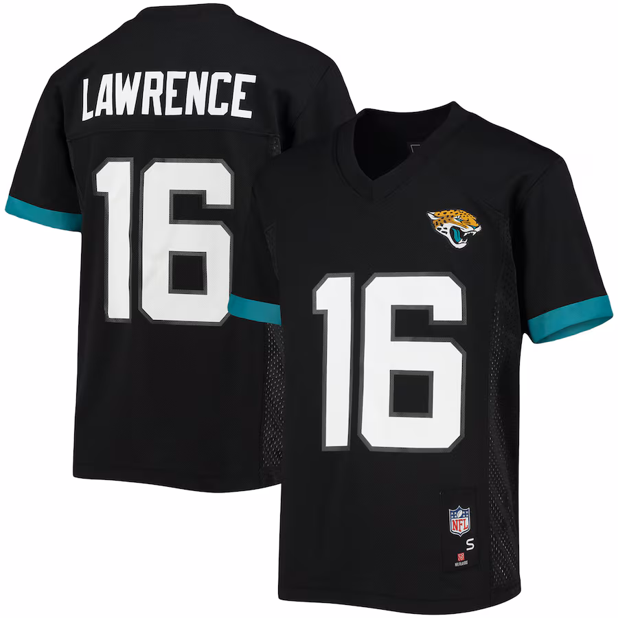 Youth Jacksonville Jaguars Trevor Lawrence Black Replica Player Jersey - Puhuasuan