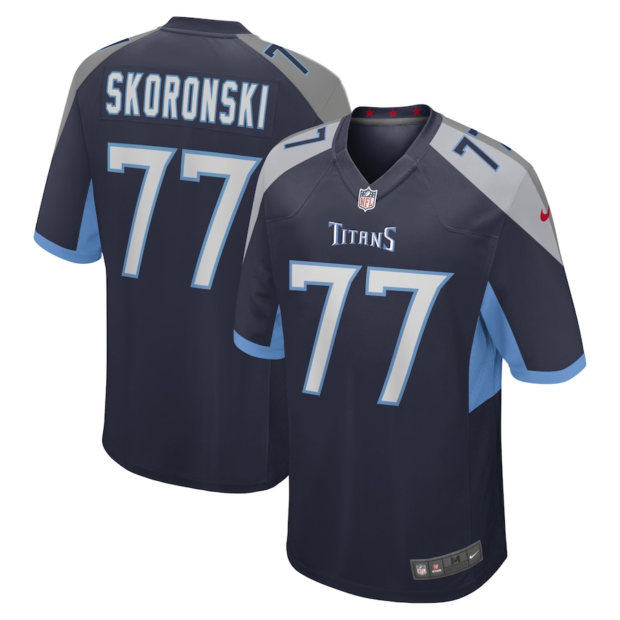 Men's Tennessee Titans Peter Skoronski Nike Navy Game Jersey - Puhuasuan