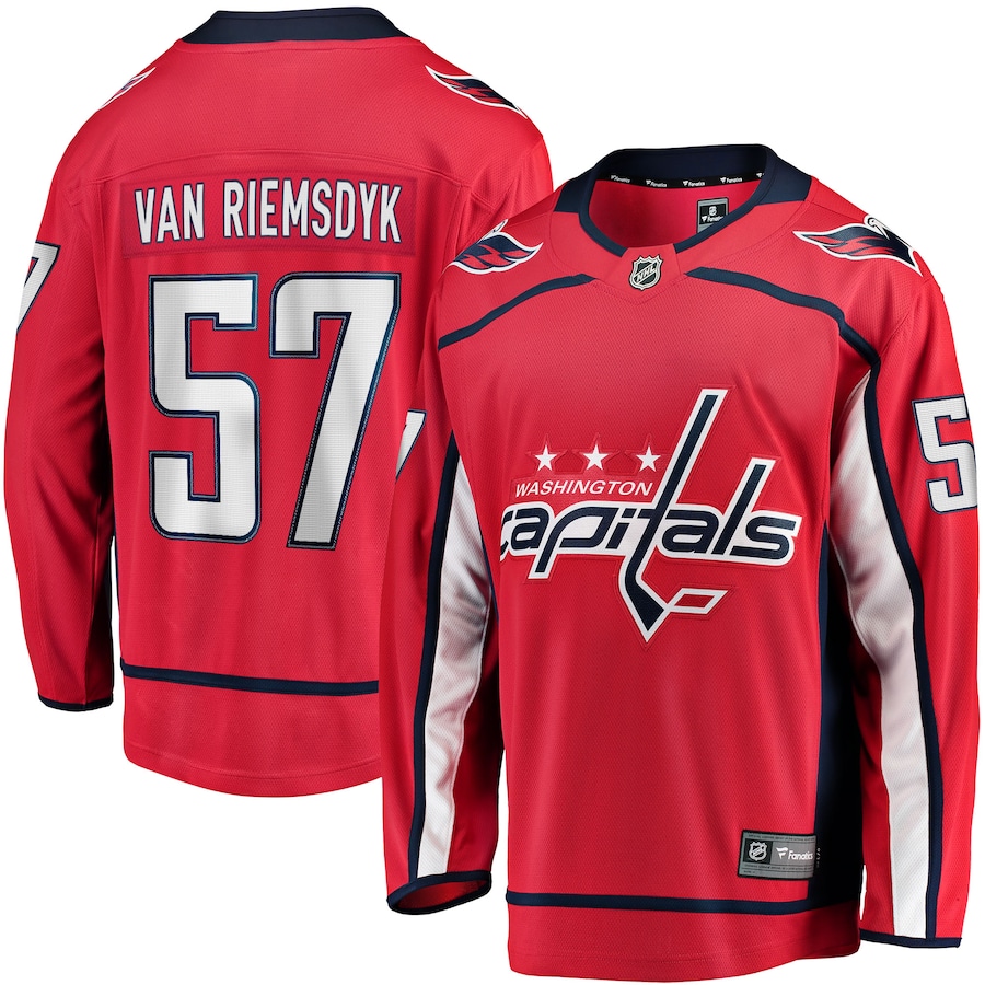 Men's Washington Capitals Trevor van Riemsdyk Fanatics Red Home Breakaway Jersey - Puhuasuan