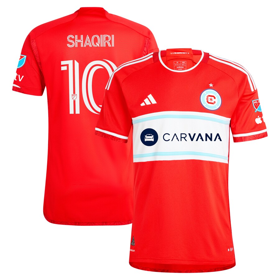 Men's Chicago Fire Xherdan Shaqiri adidas Red 2024 Return To Red Authentic Player Jersey - Puhuasuan