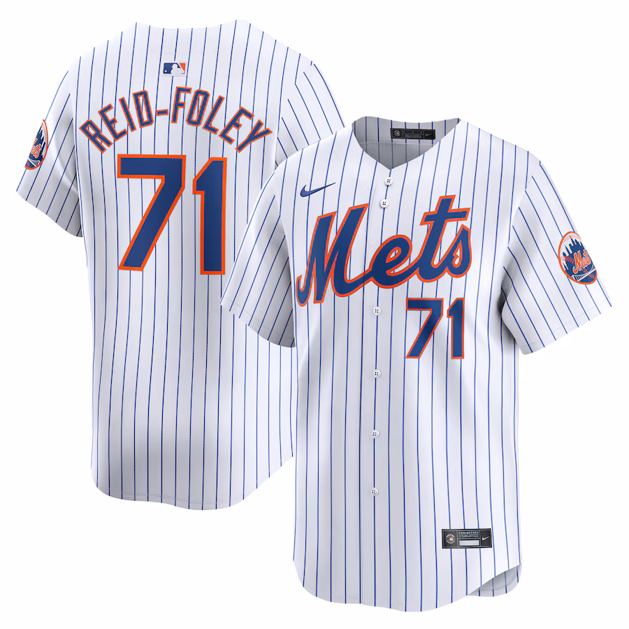 Men's New York Mets Sean Reid-Foley Nike White Home Limited Player Jersey - Puhuasuan