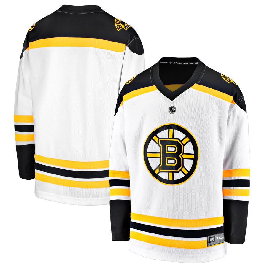 Youth Boston Bruins  Fanatics Branded White Breakaway Replica Away Jersey - Puhuasuan
