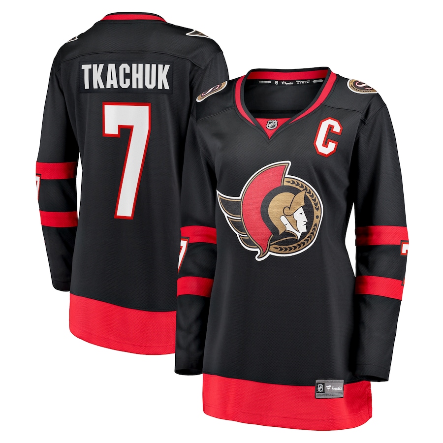 Women's Ottawa Senators Brady Tkachuk Fanatics Black Home Breakaway Player Jersey - Puhuasuan