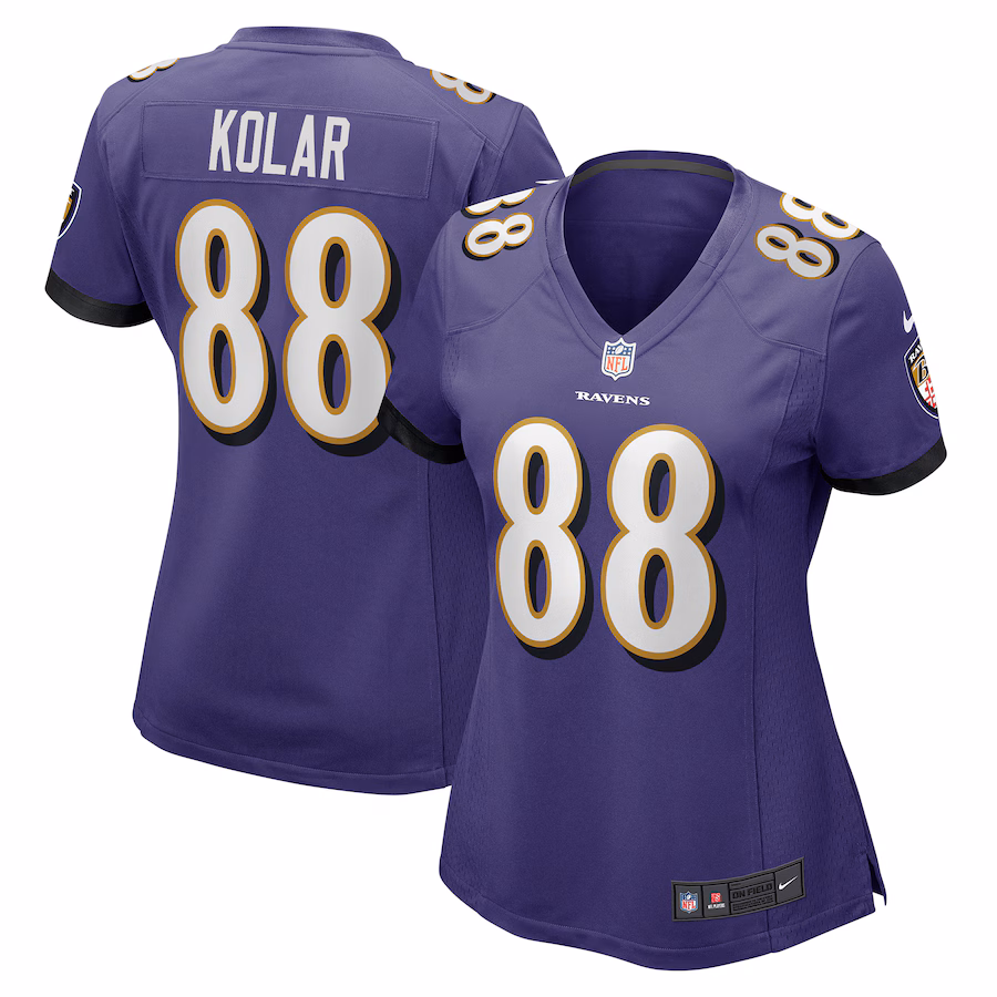 Women's Baltimore Ravens Charlie Kolar Nike Purple Player Game Jersey - Puhuasuan
