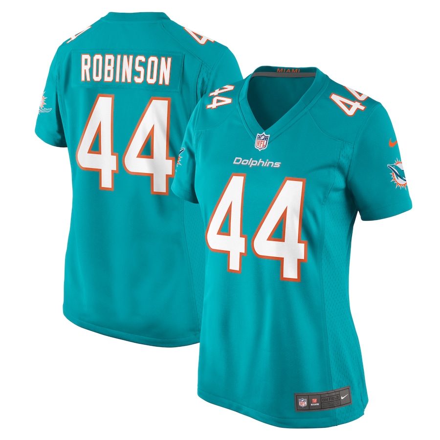 Women's Miami Dolphins Chop Robinson Nike Aqua Game Jersey - Puhuasuan