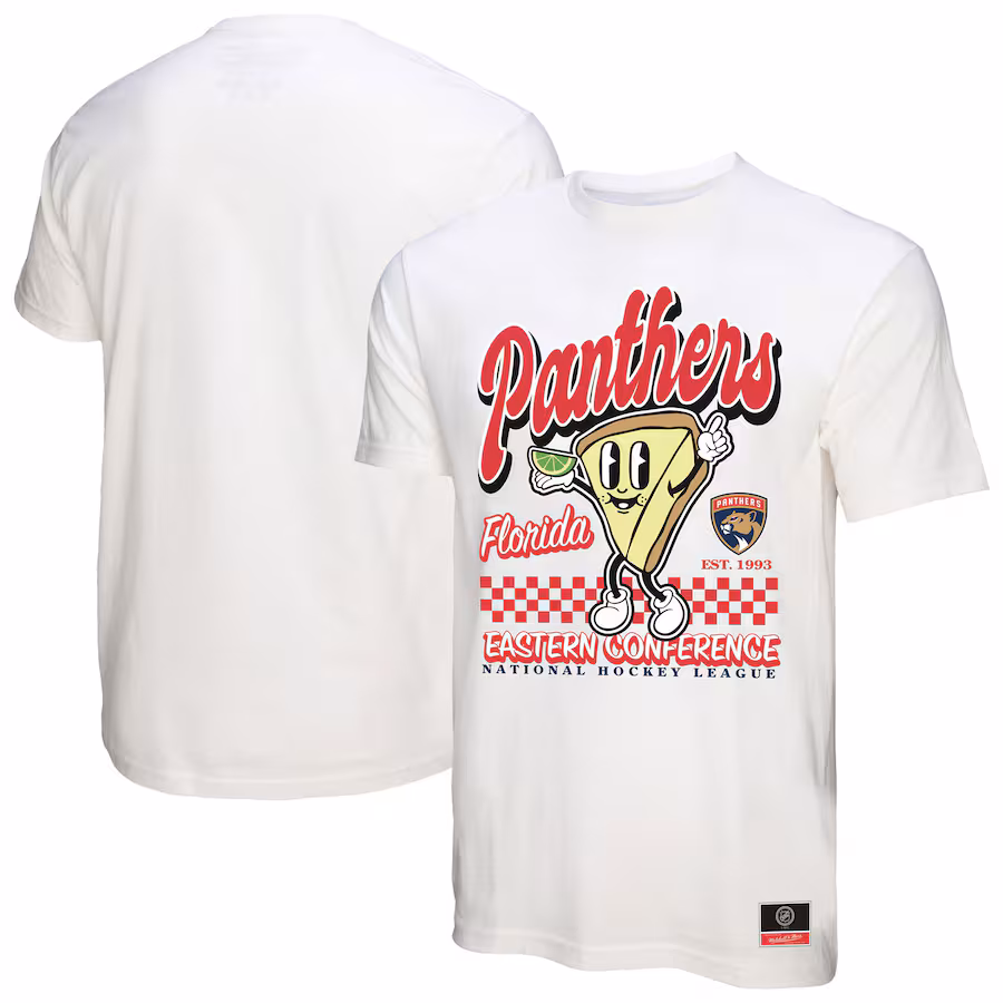 Men's Florida Panthers Mitchell & Ness White Local Food T-Shirt - Puhuasuan