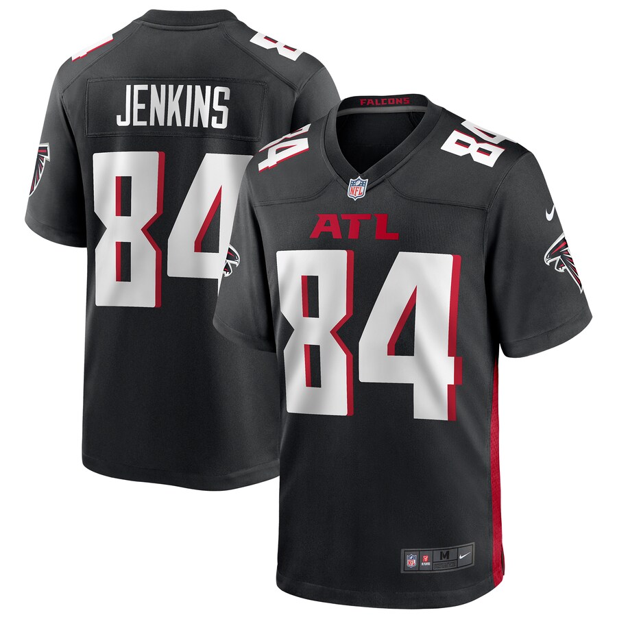 Men's Atlanta Falcons Alfred Jenkins Nike Black Game Retired Player Jersey - Puhuasuan