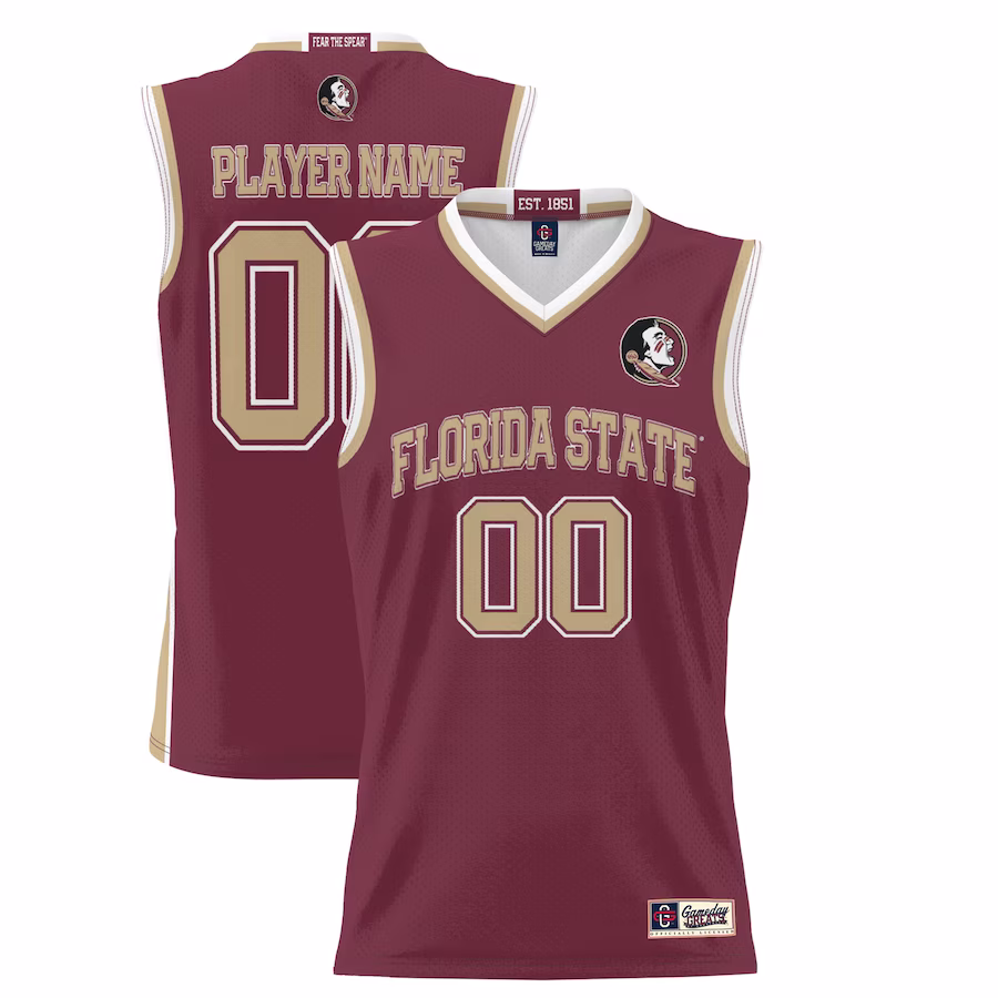 Florida State Seminoles GameDay Greats Unisex  Lightweight NIL Pick-A-Player Basketball Jersey - Garnet - Puhuasuan