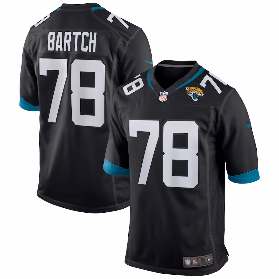 Men's Jacksonville Jaguars Ben Bartch Nike Black Game Jersey - Puhuasuan