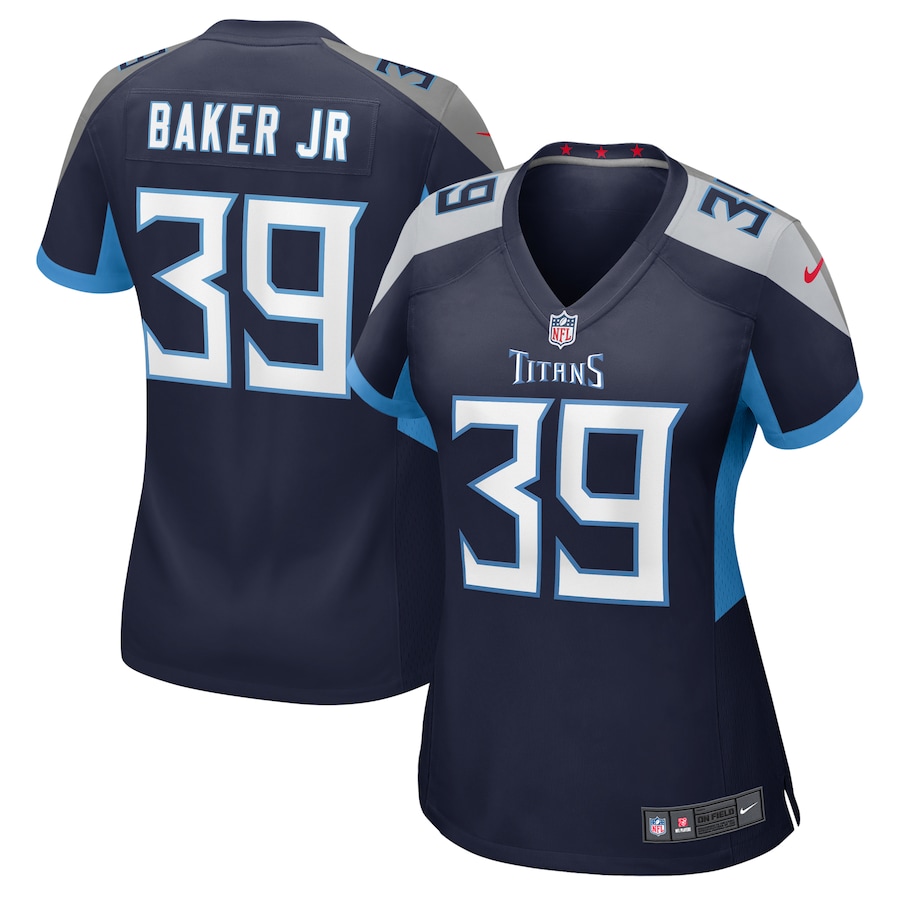 Women's Tennessee Titans Darrell Baker Jr Nike Navy Game Jersey - Puhuasuan