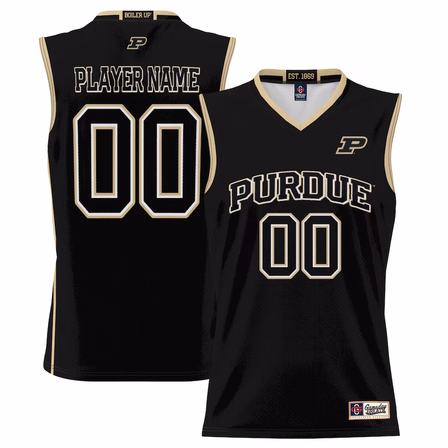 Purdue Boilermakers GameDay Greats Men's NIL Pick-A-Player Lightweight Basketball Jersey - Black - Puhuasuan