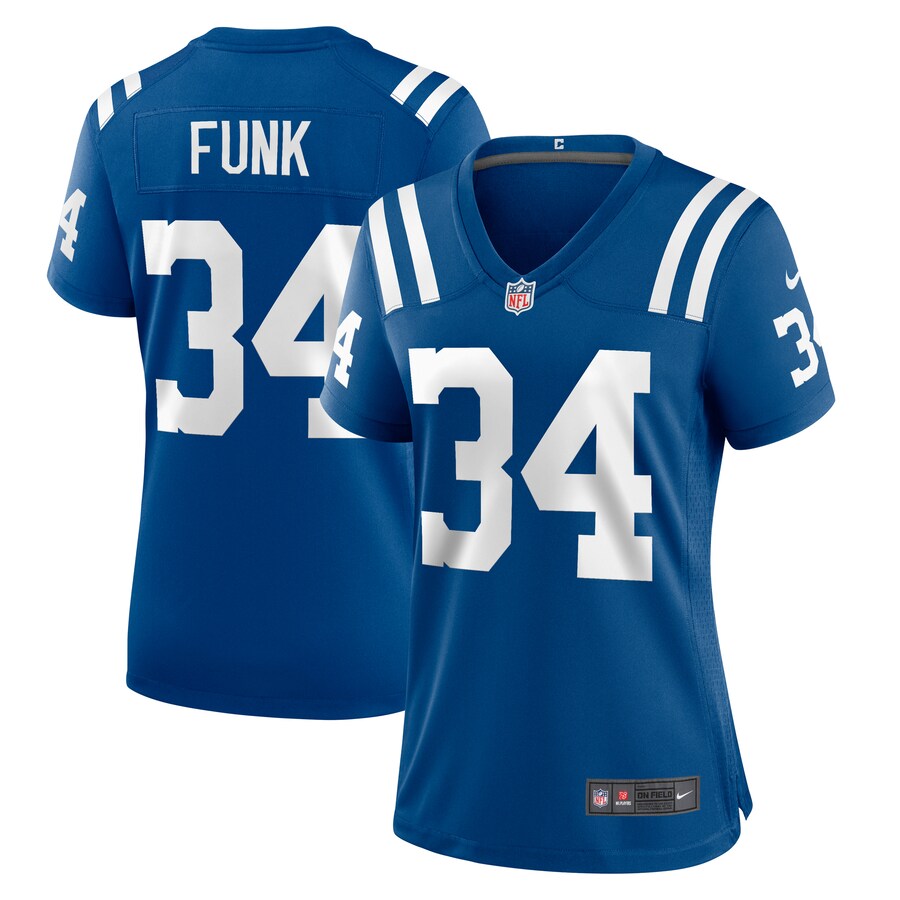 Women's Indianapolis Colts Jake Funk Nike  Royal Team Game Jersey - Puhuasuan