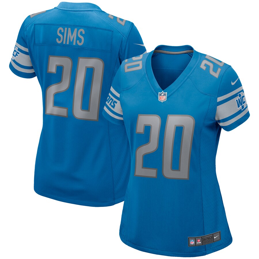 Women's Detroit Lions Billy Sims Nike Blue Game Retired Player Jersey - Puhuasuan