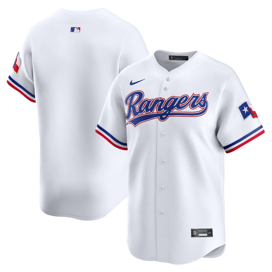 Men's Texas Rangers Nike White Home Limited Jersey - Puhuasuan