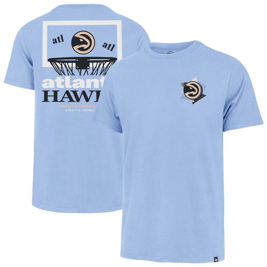 Men's Atlanta Hawks  '47 Light Blue City Edition Backboard T-Shirt - Puhuasuan