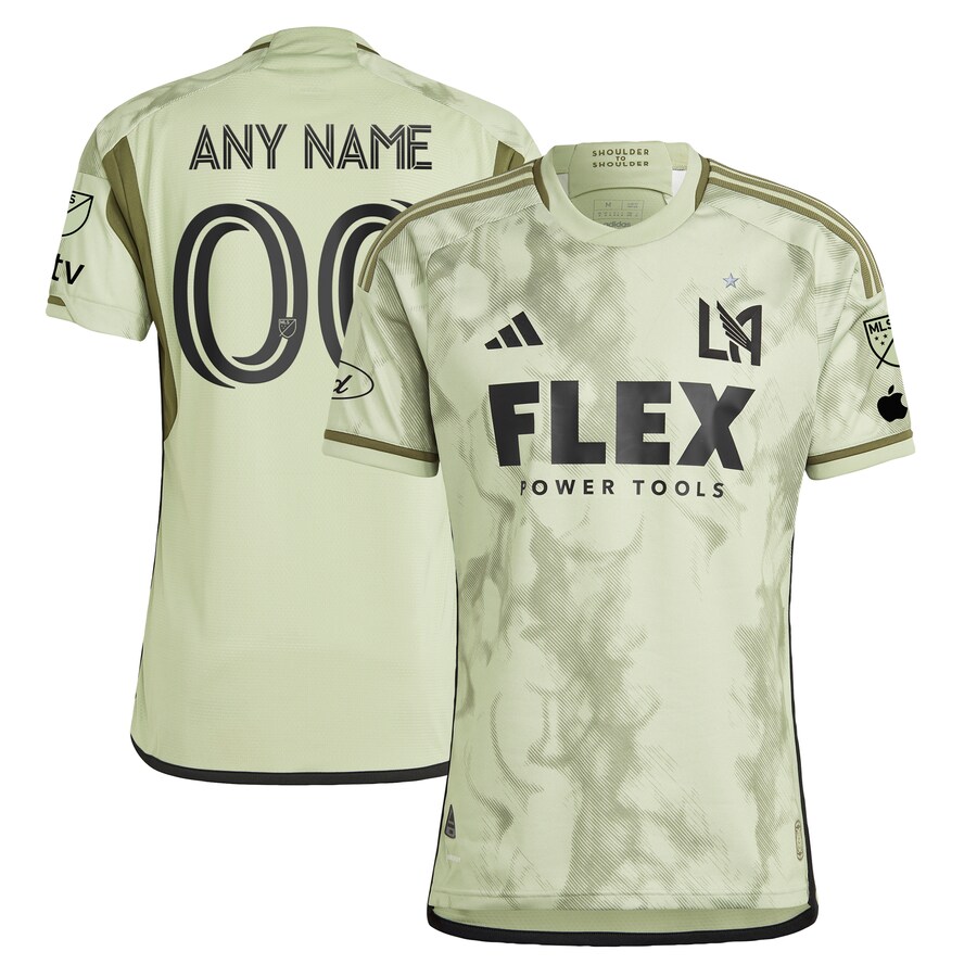 Men's LAFC  adidas Green 2024 Smokescreen Authentic Custom Jersey - Puhuasuan