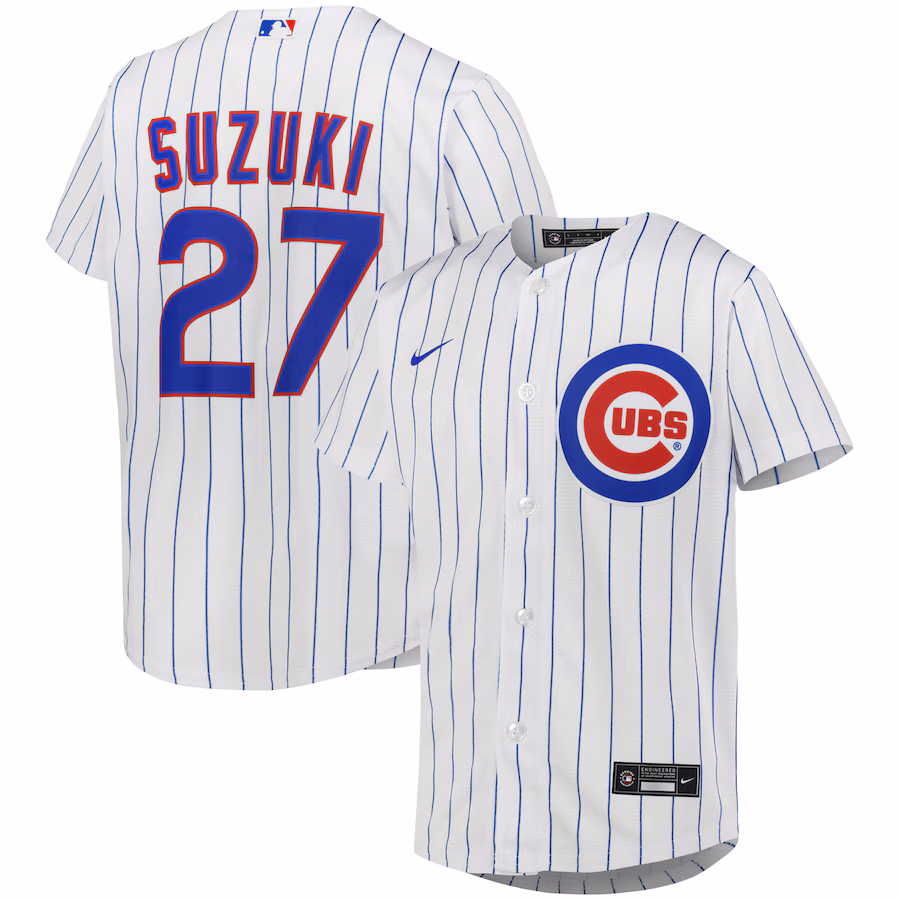 Youth Chicago Cubs Seiya Suzuki Nike White Alternate Replica Player Jersey - Puhuasuan